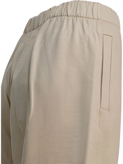 Max Mara Pure Filovia Trousers Beige In Brown