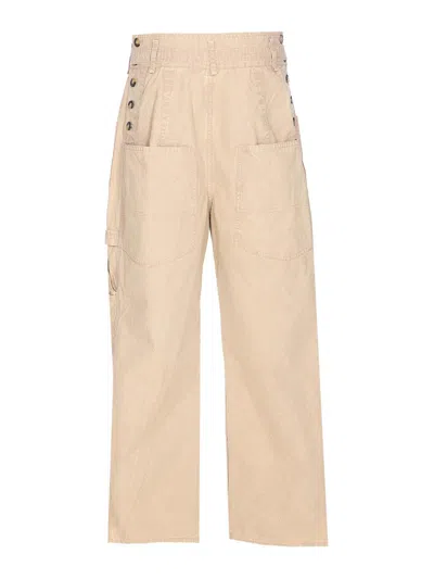 Isabel Marant Étoile Etoile Beige Mathilda Pans In Multi