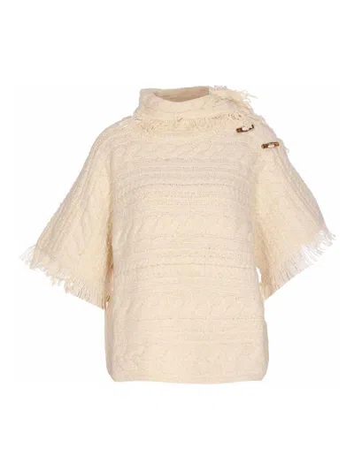 Isabel Marant Étoile Ecru Cable Knit Blanche Sweater In Neutral