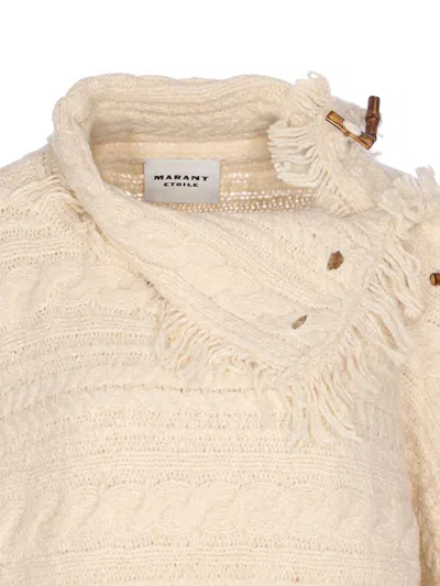 Isabel Marant Étoile Ecru Cable Knit Blanche Sweater In Neutral
