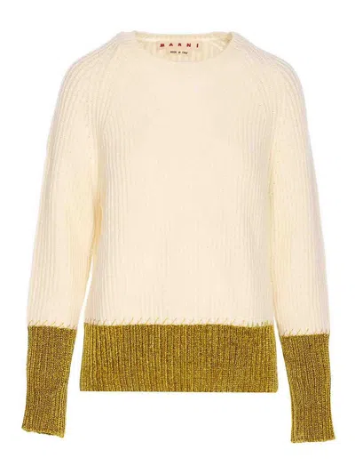 Marni Multicolor Fleece Wool Sweatshirt In Multi