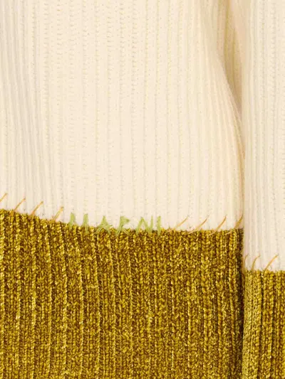 Marni Multicolor Fleece Wool Sweatshirt In Multi