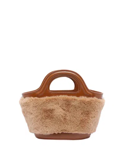 Marni Tropicalia Handbag Detachable Strap In Sand