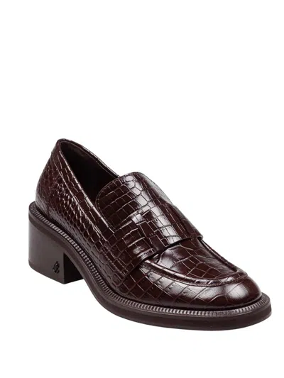 Jimmy Choo Tylor Loafer In Crocodile Print Leather In Brown