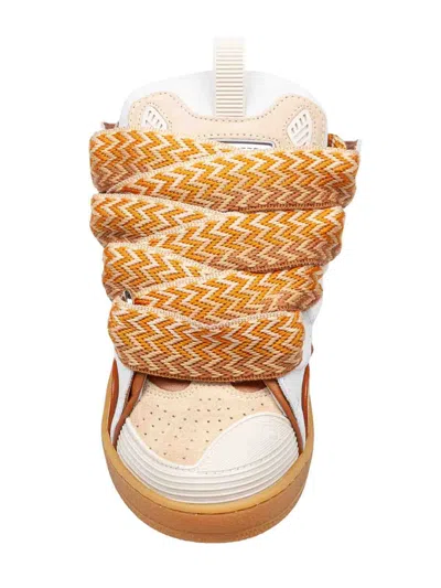 Lanvin Chunky Sole Cut-out Sneakers In Nude