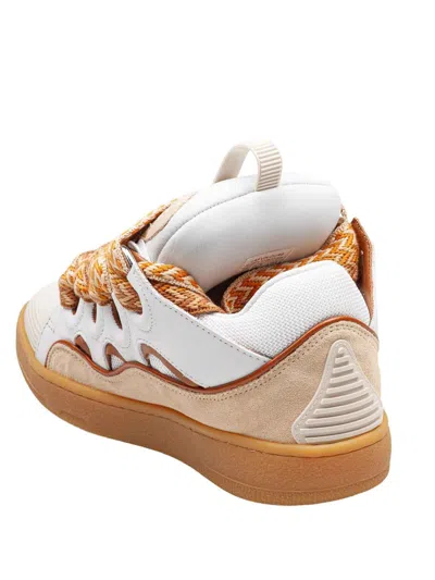 Lanvin Chunky Sole Cut-out Sneakers In Nude
