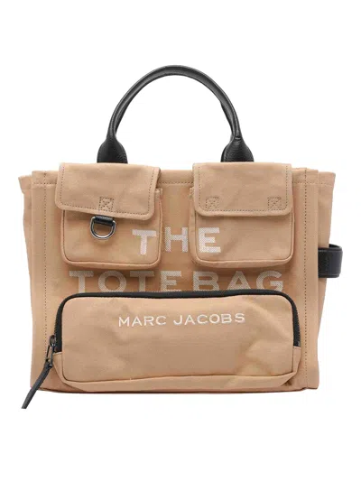 Marc Jacobs The Medium Tote Tote In Camel Cotton In Sand