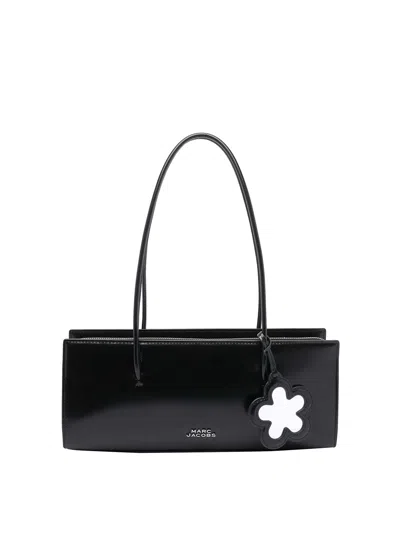 Marc Jacobs The Mirror Satchel Leather Shoulder Bag In Black