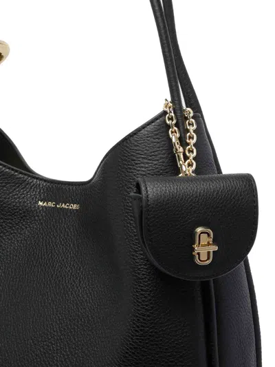 Marc Jacobs Leather Effect Tote Bag With Chain Detail In Black