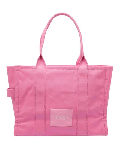 Marc Jacobs Rectangular Shape Double Handle Tote Bag In Pink