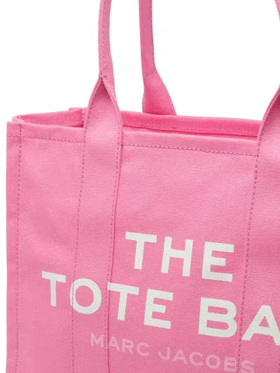 Marc Jacobs Rectangular Shape Double Handle Tote Bag In Pink