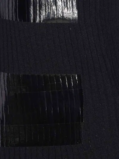 Mm6 Maison Margiela Suéter Cuello Redondo - Negro In Multi