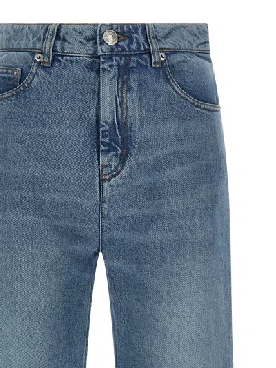 Ami Alexandre Mattiussi Flared Leg Jeans Light Blue In Blue