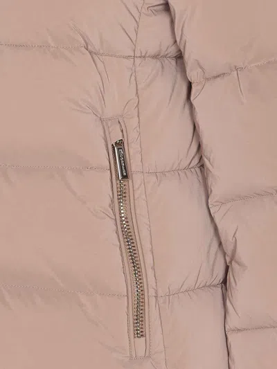 Moorer Long Padded Jacket Removable Fur Detail In Multi