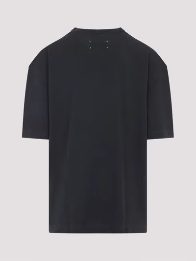 Maison Margiela Dark Grey Cotton T-shirt In Animal Print