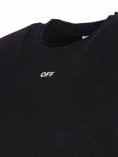 Off-white Graphic Brush Arrow Print T-shirt And Vest In Black
