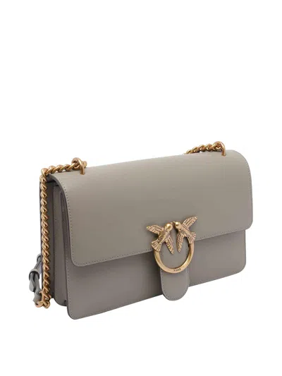 Pinko Love One Classic Crossbody Bag In Gray