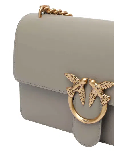 Pinko Love One Classic Crossbody Bag In Gray