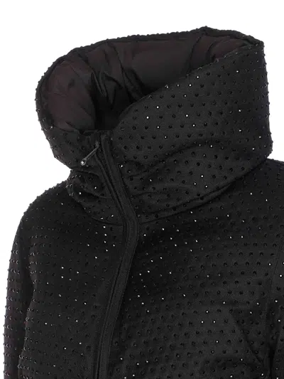 Pinko Down Jacket With High Collar In Black