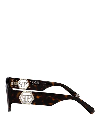 Philipp Plein Capture Sunglasses In Brown