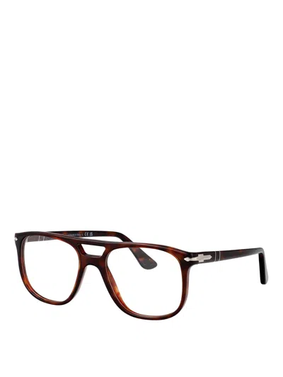 Persol 24 Havana Acetate Glasses In Brown