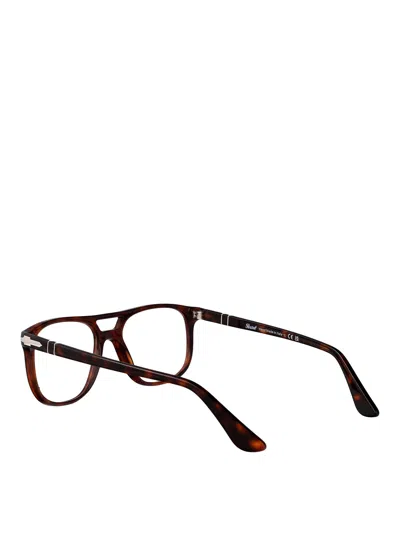 Persol 24 Havana Acetate Glasses In Brown