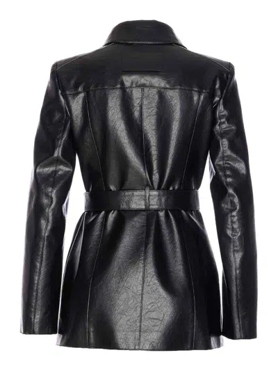 Patrizia Pepe Black Jacket Frontal Buttons Closure In Black