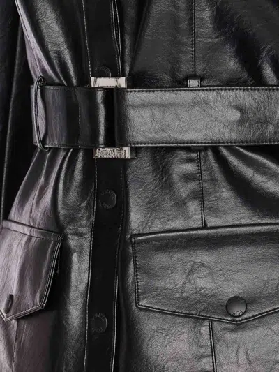 Patrizia Pepe Black Jacket Frontal Buttons Closure In Black