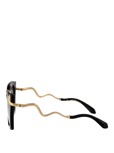 Roberto Cavalli Sunglasses Src034 M 0700 In Black