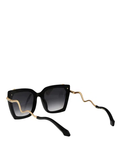 Roberto Cavalli Sunglasses Src034 M 0700 In Black