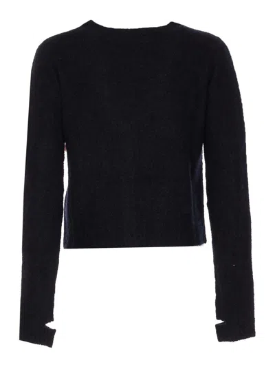 Roberto Collina Knitwear V-neck Cut Out Detail In Blue