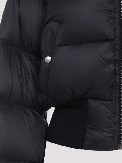 Rick Owens Down Jacket With Hood In Black