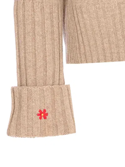 Tory Burch Beige Sweater In Brown