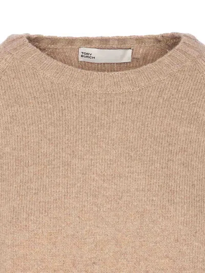 Tory Burch Beige Sweater In Brown