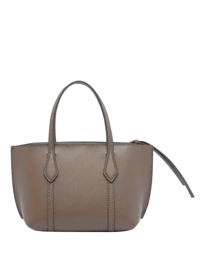 Tory Burch Mini Perry Tote Bag With Removable Strap In Gray