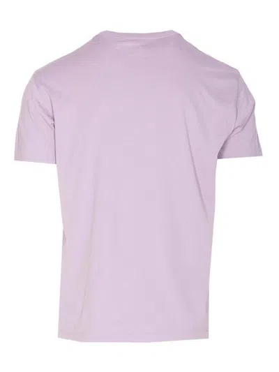 Tom Ford Cotton Blend Crewneck T-shirt In Purple