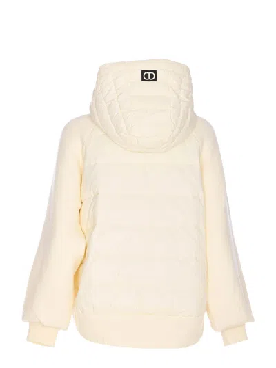 Twinset Down Jacket In Brown