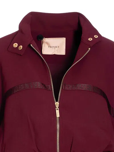Twinset Chaqueta Casual - Rojo In Burgundy