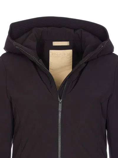 Woolrich Firth Parka In Tech Softshell In Brown