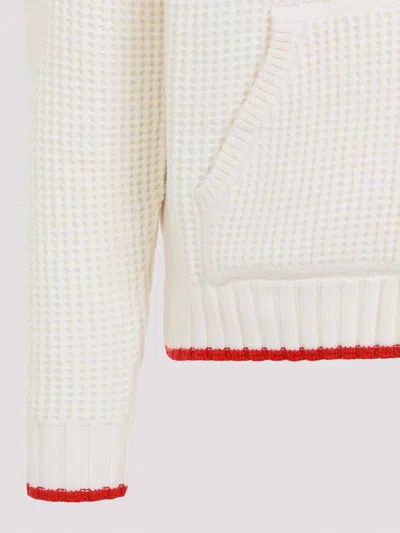 Casablanca Waffle Texture Hoodie With Tonal Hood In Neutral