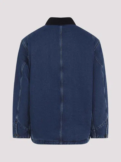 Carhartt Casual Jacket With Long Sleeves And Pockets In Blue