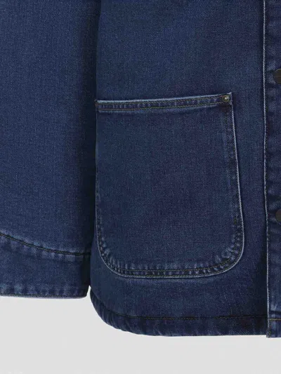 Carhartt Casual Jacket With Long Sleeves And Pockets In Blue