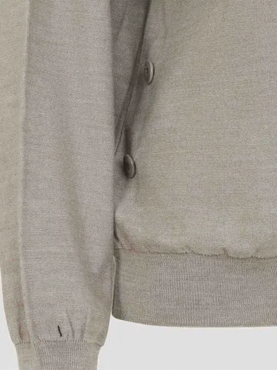 Lemaire 'relaxed Twisted' Cardigan In Gray