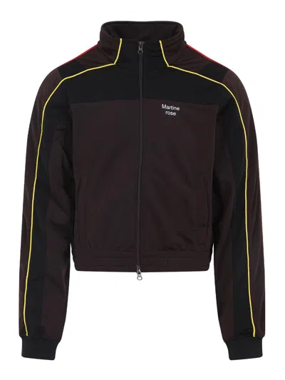 Martine Rose Shrunken Track Jacket In Black