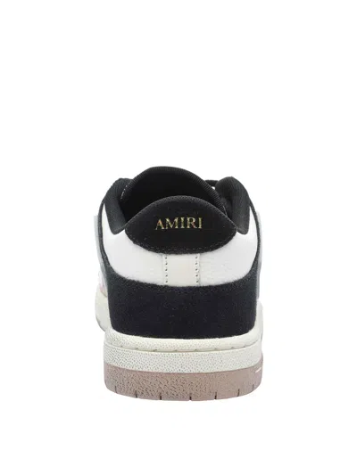 Amiri Low Top Distressed Sneakers In Nude