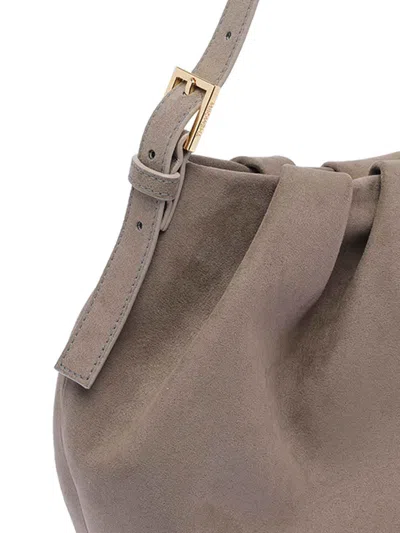 Themoirè Versatile Shoulder Bag Adjustable Strap In Sand