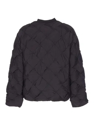 Represent Mens Jet Black Pillow Quilted Puffer Jacket Xl In Gray