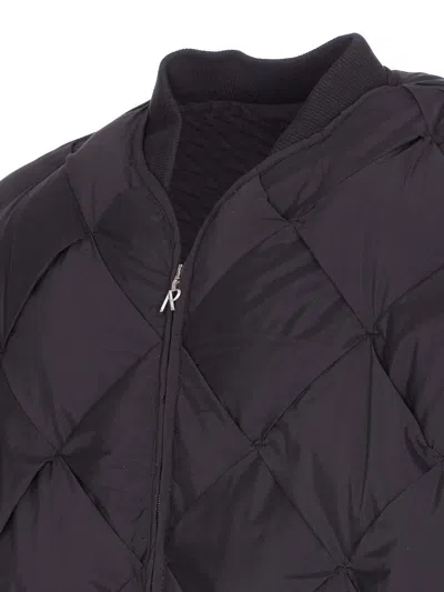 Represent Mens Jet Black Pillow Quilted Puffer Jacket Xl In Gray