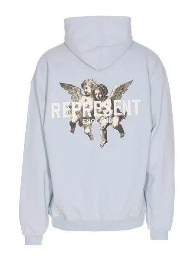 Represent Hooded Sweater Kangaroo Pocket In Blue