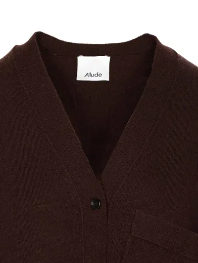 Allude Sweaters In Brown